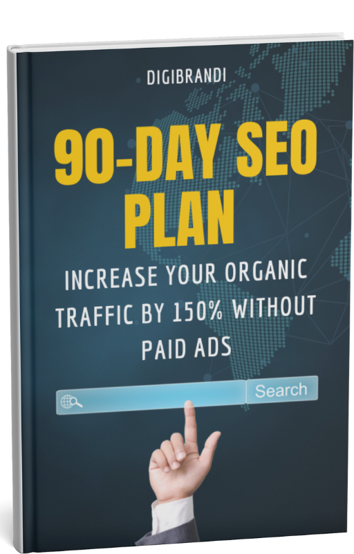90 days seo plan ebook by digibrandi cover photo